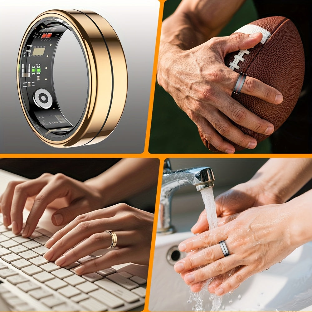 Youth Demon Smart Ring with 5ATM High Quality, Touch Screen, Lightweight Design, and Modern Look. Ideal for Business, Sports and Other Occasions, with Various Sports Modes. A Great Gift for Friends and Family.