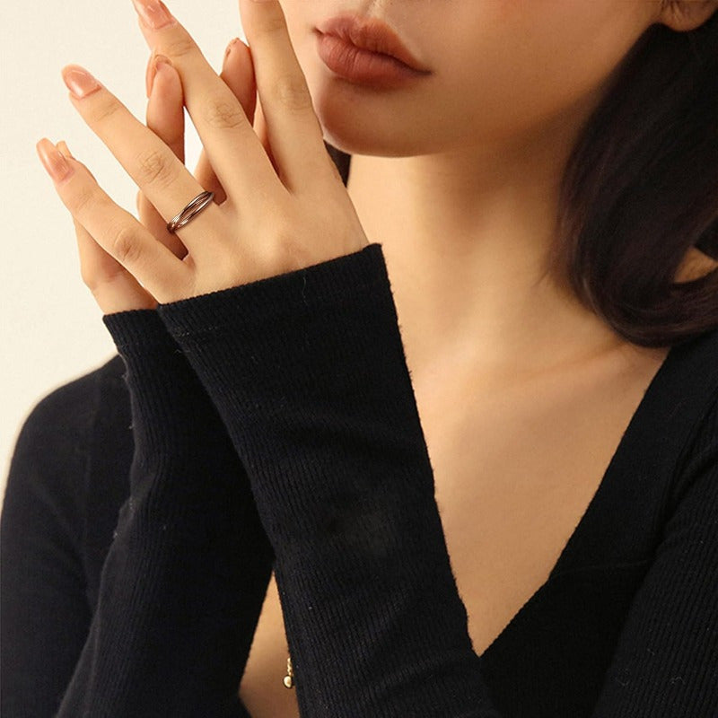 3pcs 316L Stainless Steel Fidget Spinner Rings - Moon & Star Design, Celtic-Inspired Stress-Relieving Spinning Rings for Women & Men, Ideal for Gifting, Sports & Casual Attire, Casual Attire Rings|Stainless Steel Rings|Durable Rings, Fidget Spinner Rings