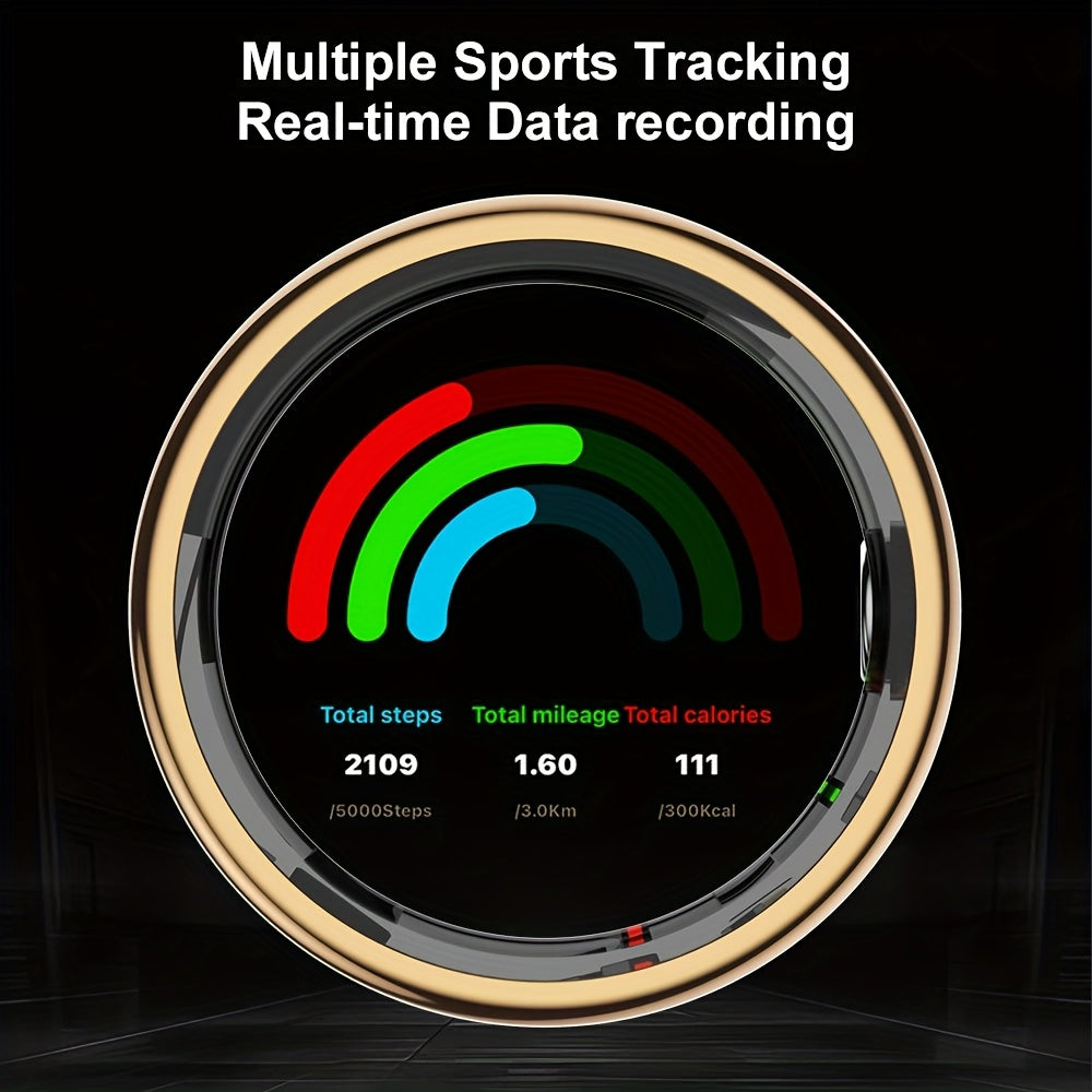 Youth Demon Smart Ring with 5ATM High Quality, Touch Screen, Lightweight Design, and Modern Look. Ideal for Business, Sports and Other Occasions, with Various Sports Modes. A Great Gift for Friends and Family., Daily Wearable Tech, Fitness Tracker,